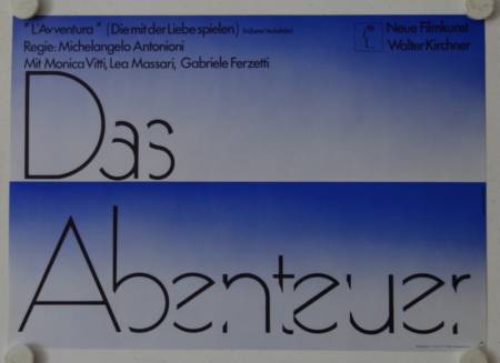 L Avventura re-release german movie poster